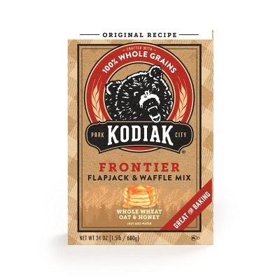 Kodiak Frontier Flapjack & Waffle Mix Whole Wheat, Oat & Honey - 24oz