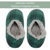 Elanze Designs Green Plaid Mens Plush Lined Cozy Non Slip Indoor Soft Slippers - Medium - 2 of 4