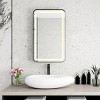 Rectangle Bathroom Cabinets For Wall, Bathroom Cabinets With Mirror, Wall Cabinets With Led-Lit Makeup Mirror With 3 Light Colors-Cuddlewood - 2 of 4
