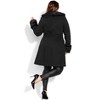 Women's Plus Size Make Me Blush Coat - black | CITY CHIC - 2 of 4
