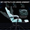 Ergonomic Massage Gaming Chair with Footrest,Racing Style Computer Chair with PU Leather and Adjustable Headrest-The Pop Home - 3 of 4