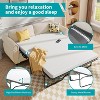 Mjkone Queen Size Pull Out Sofa Bed, 2-in-1 Convertible Sleeper Sofa Bed with Memory Foam Mattress - 4 of 4