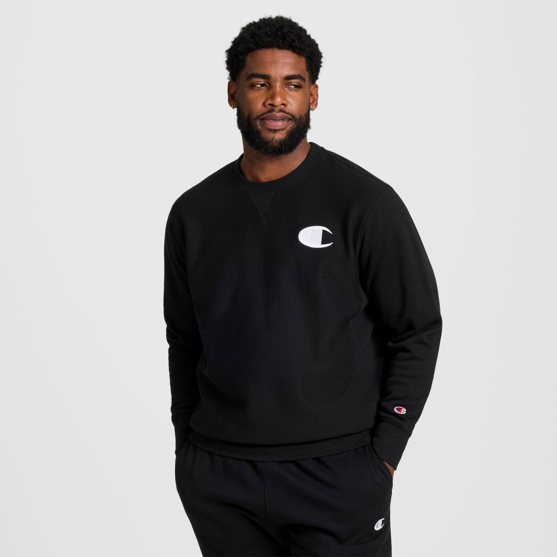 Champion Adult Sizing Iconic Embroidered Crewneck Sweatshirt
