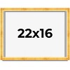 PosterPalooza | Minimalist Shadow Box Gold Picture Frame - UV Acrylic, Backing Board, Hanging Hardware - 2 of 4