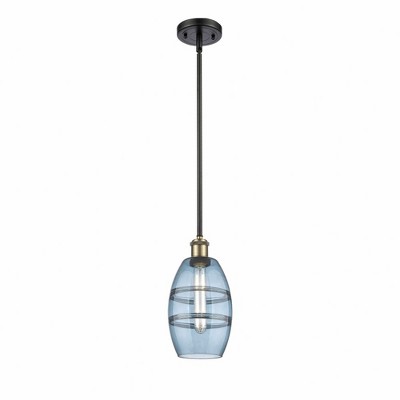 Vaz - 1 Light Stem Hung Mini Pendant In Industrial Style-8.13 Inches Tall and 5.88 Inches Wide