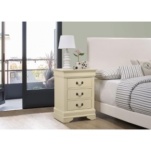 NicBex Elegant Nightstand with 3 Drawers Bedside Table with Metal Handles End Table for Bedroom, Living Room - 1 of 4