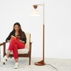 Contemporary Brown Floor Lamp – 110V Plug-In Standing Light for Living Room Centerpiece, Bedroom & Office - 3 of 4