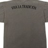 Modelo Wine, Glasses, Mosaic glass background EST 1925, Viva La Tradicion on Pepper Black Vintage Adult T-Shirt - 4 of 4