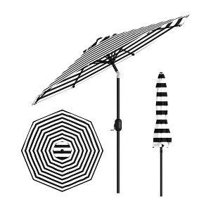 9FT Outdoor Patio Umbrella, Outdoor Table Umbrella, Market Umbrella, 6 Sturdy Ribs UV Protection Waterproof for Garden, Deck, Backyard, Pool - 1 of 4