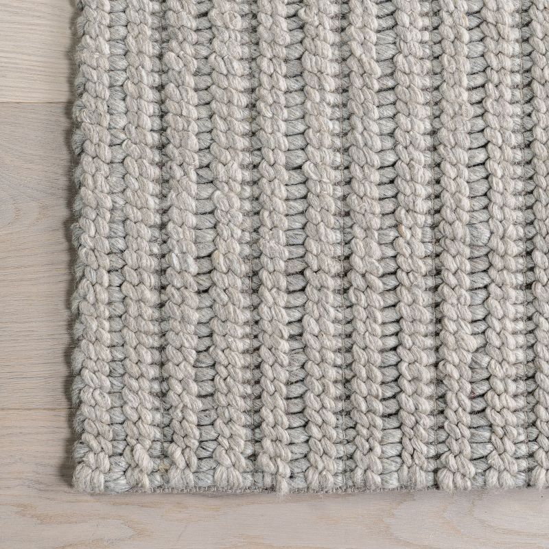 nuLOOM Aaleigha Casual Striped Wool Area Rug, 5 of 10