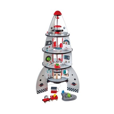 Hape Four-Stage Rocket Ship Playset W/ Space Themed Accessories Toddlers & Kits