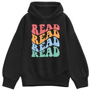 Women's Instant Message Read Retro Oversized Fleece Hoodie