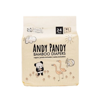 Andy Pandy Bamboo Diapers Pack - Size 5 - 24ct