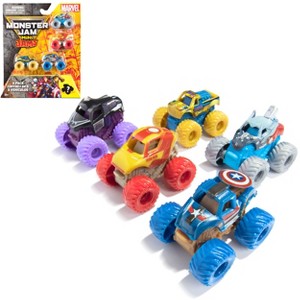Monster Jam Marvel Mini Toy Vehicle 5pk - 1 of 4