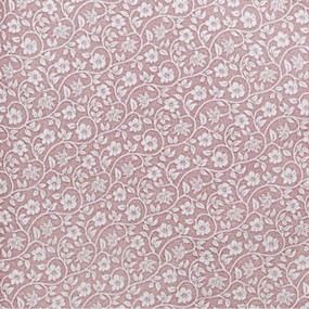 white floral on mauve