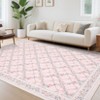 Modern Area Rugs Diamond Floor Mats with Non-Slip Backing - 2 of 4