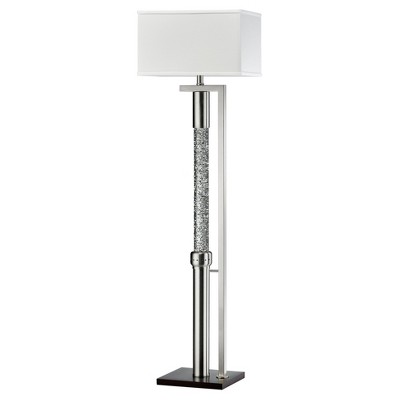 silver glitter floor lamp