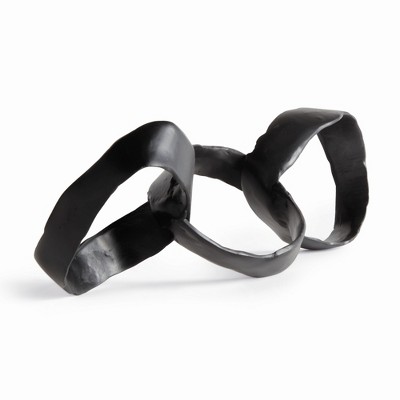 Plum & Post Aiden Sculpture - Black Cast Aluminum Modern Accent Piece