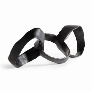 Plum & Post Aiden Sculpture - Black Cast Aluminum Modern Accent Piece - 1 of 4