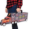 Dickie Toys Fire Truck Carry Case with 9 Cars and Accessories Stores 42 Cars - 3 of 4