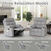 Infurnic Accent Chairs Small Recliner Chair for Home Living Room, Bedroom, Indoor Accent Chairs for Adults, Gray,33.5"*28.9"*40.9" - 4 of 4