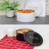 Decorae Round Black and White Cookie Tins, 2pk, Metal Containers for Baked Goods and Cake for Special Occasions, Christmas, Valentines Day and More - 4 of 4
