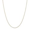 Black Bow Jewelry 0.9mm 14k Yellow Gold Solid Diamond Cut Cable Chain Necklace - 3 of 4