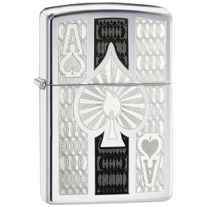 Zippo Intricate Spade Design Windproof Lighter - 1 of 4