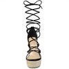 Allegra K Women's Platform Espadrilles Wedge Heel Transparent Straps Sandals - 2 of 4