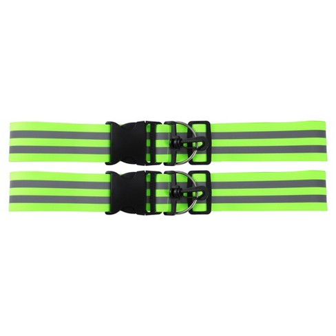 Unique Bargains Reflective Sash Reflective Running Gear For Walking At  Night Green 2 Pcs : Target