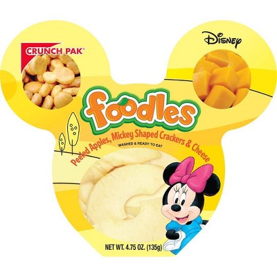 Crunch Pak Disney Foodles Peeled Apples, Cheese & Crackers - 4.75oz