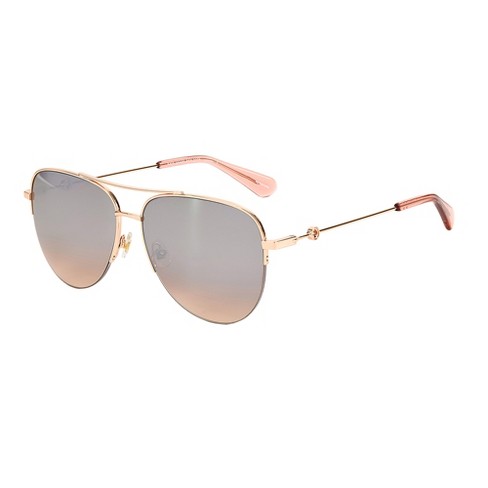 Kate Spade Ks Maisie/g/s 35j_g4 Womens Aviator Sunglasses Pink 60mm ...