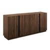 NicBex 70" Modern 4-Doors Sideboard,Kitchen Storage Cabinets with 4 Adjustable Shelves for Kitchen and Dining Room,Dark Brown/Light Gray - 4 of 4