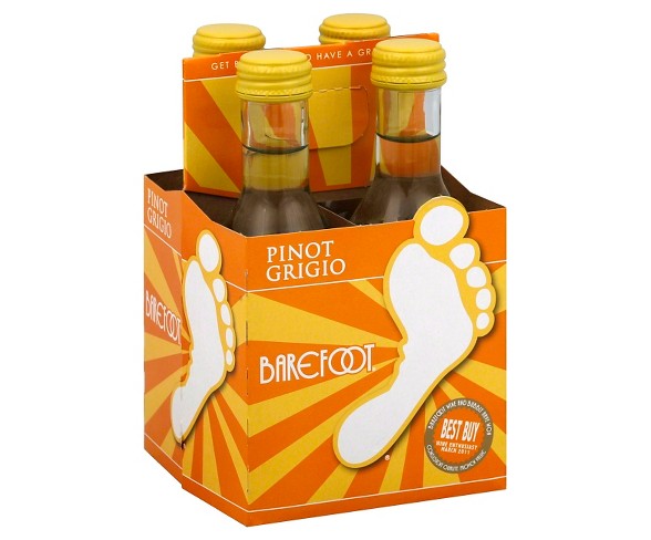 Barefoot&#174; Cellars Pinot Grigio - 4pk / 187mL Bottle