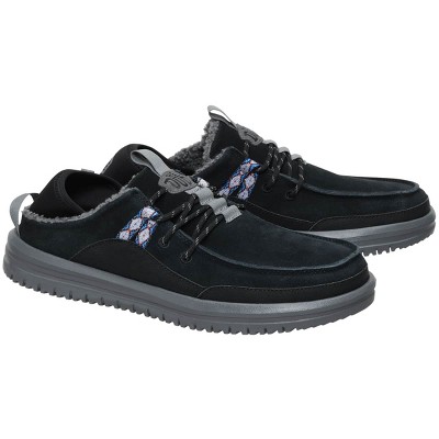 HEYDUDE Men Bradley Blipper Suede , Black/Smoke Grey, 10 — фото 2