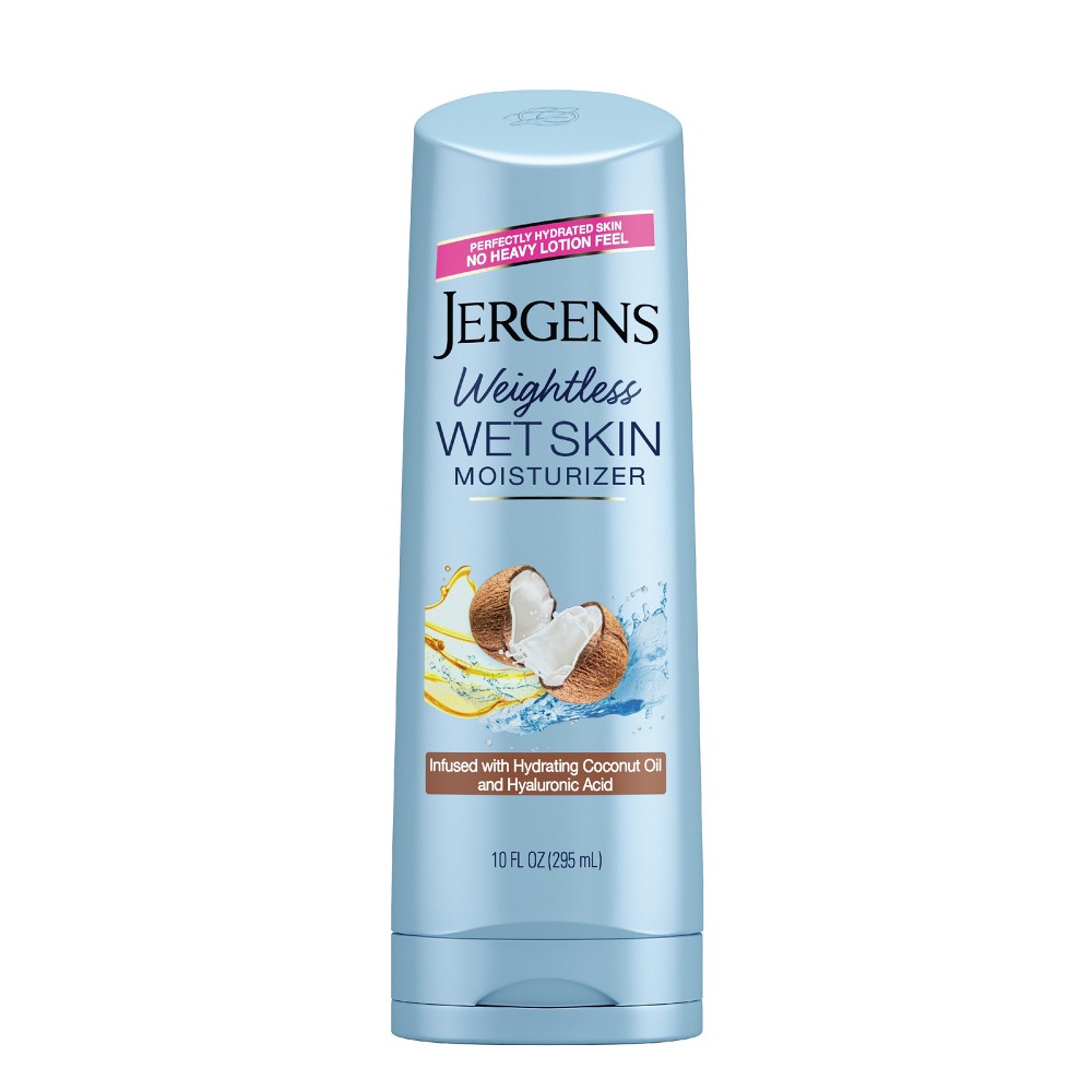 Photos - Cream / Lotion Jergens Wet Skin Moisturizer - Coconut Oil - 10 fl oz