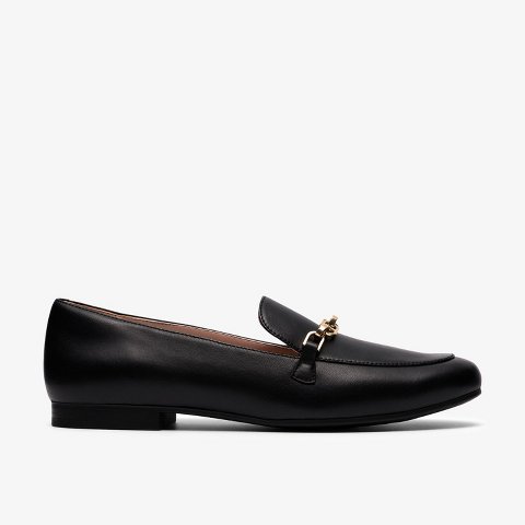 Обувь Clarks Womens Tamna Iris Black Leather Shoes 10 Medium