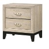NicBex Two-Drawer Nightstand Bedside Table with Solid Legs End Table with Metal Handles for Living Room, Bedroom - 2 of 4