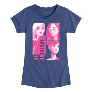 Girls' - Barbie - Be Original Fitted Short Sleeve Graphic T-Shirt - 1 of 4
