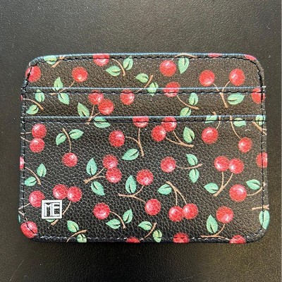 Mary Engelbreit Cherries Slim Wallet, 4 cards RFID blocking tech - image 4