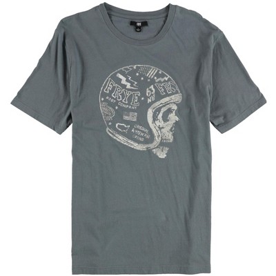 Frye Mens Skull Graphic T-Shirt, Blue, Large