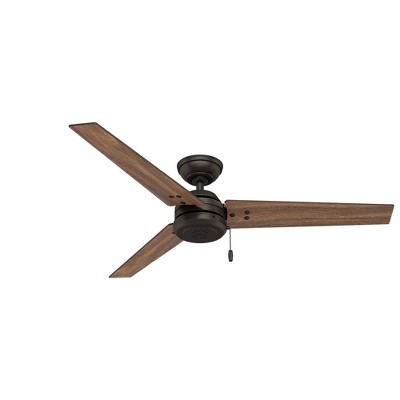 52" Premier Bronze Reversible Blade Ceiling Fan with Lighting