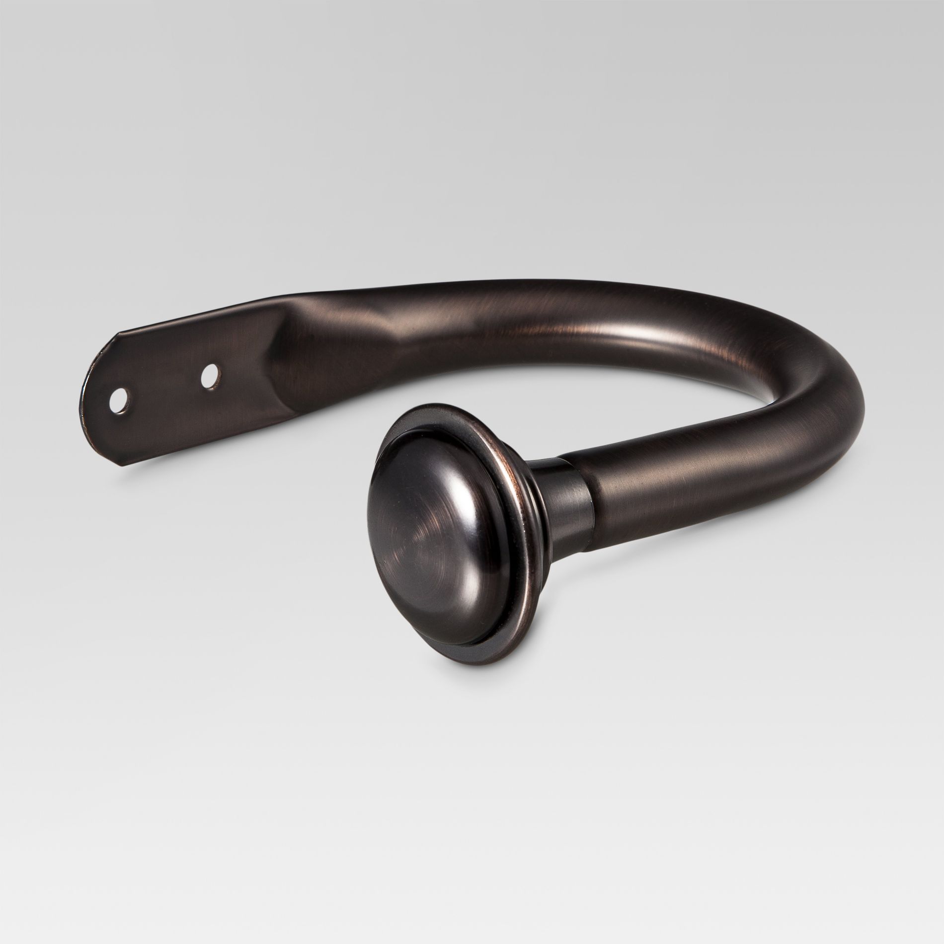 Curtain Holdback Oil Rubbed Bronze - Threshold™: Steel Wall Hooks, Drapery Tiebacks, 2 Pieces, 6.7" Height