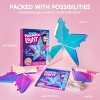 Joyfy Prismatic 3D Light Art Puzzle, DIY Colorful 3D Star with 99+ LED Lights, Hanging Hook & USB Power Cable (Set of 3 Star Panels) - 2 of 4