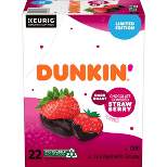 Dunkin Choc Covered Strawberry Dark Roast Coffee - 22ct