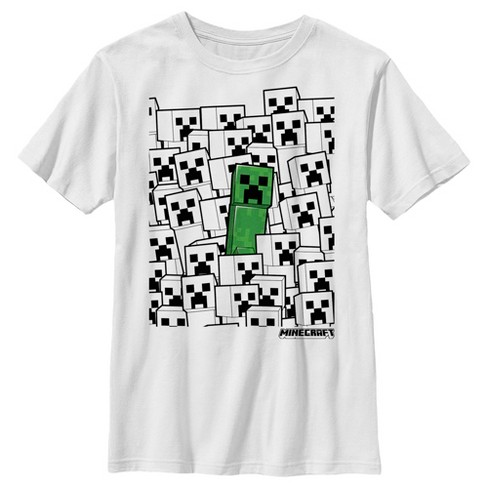 JINX Minecraft Men's Party Basic T-Shirt (White, Small)