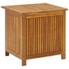 vidaXL Patio Storage Box 23.6Inchx19.7Inchx22.8Inch Solid Acacia Wood - 4 of 4