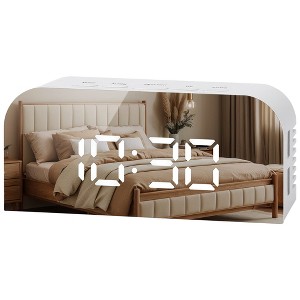 REGALWOVEN Digital USB Charging Adjustable Brightness Alarm Clock 5.5"L x 1.36"W x 2.4"H 1 Pc - 1 of 4