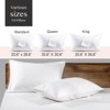 Faunna 600TC 100% Cotton Pillow Protectors, King (20x36"), 6 Pack, Oeko-TEX, Silent Zipper, Hotel-Grade, White - 4 of 4