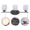 C Cattleya Contemporary Vanity Light with White Opal Glass for Bathroom(2 Colors/4 Sizes） - 3 of 4